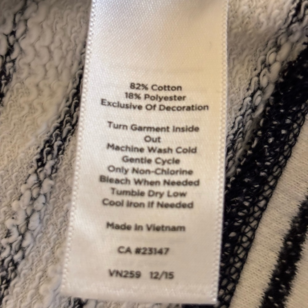 Talbots Black and White Striped Sweater - Picture 3 of 8